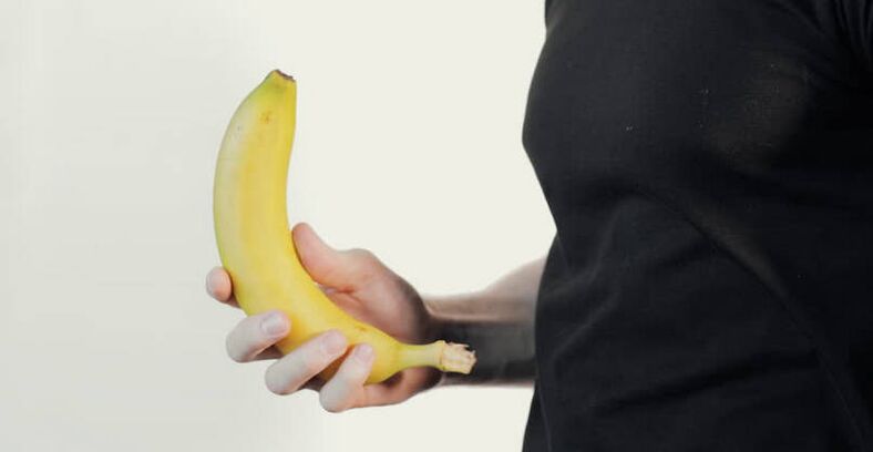 massaaž peenise suurendamiseks banaani näitel